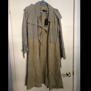 Derek Lam Linen Trench Coat